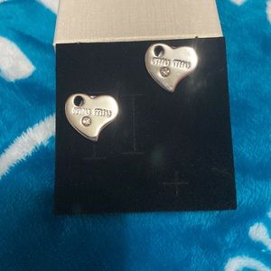 ❤️ MIU MIU silver earrings hearts ❤️